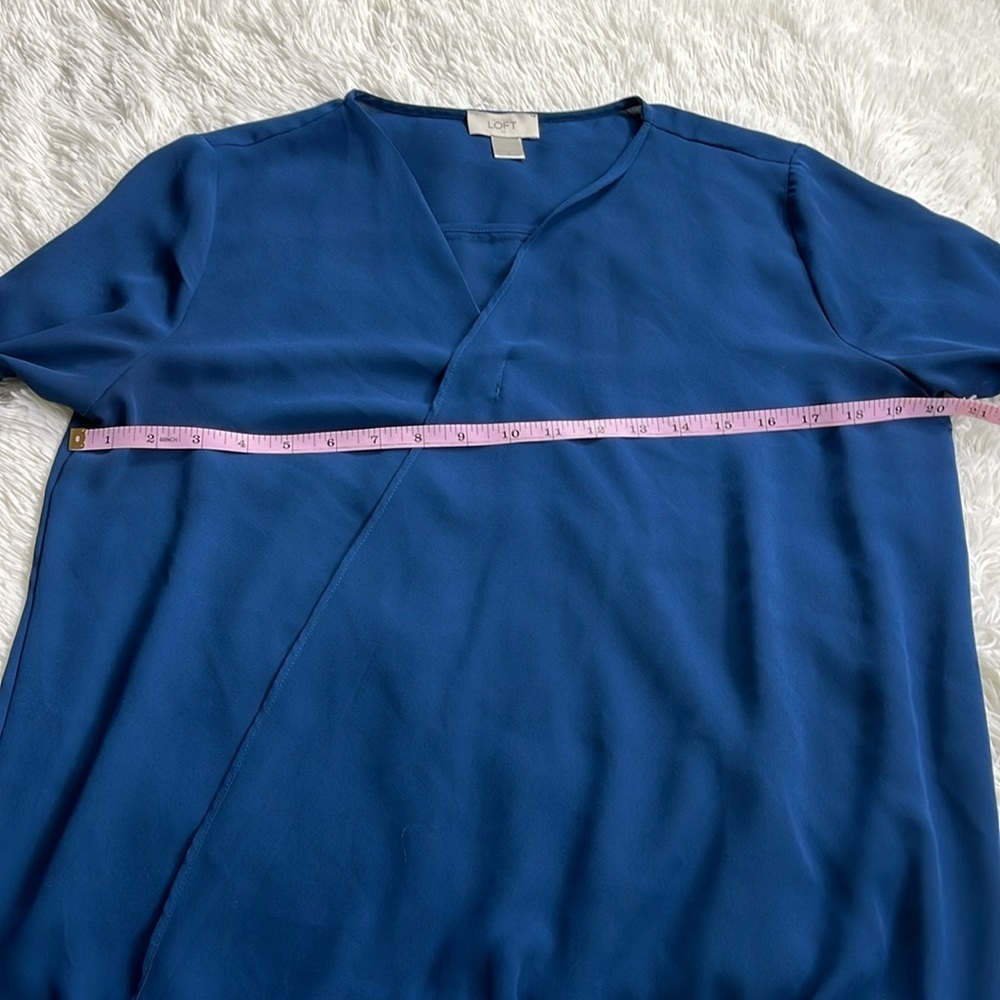LOFT Long Sleeve Surplice blouse - Picture 5 of 8